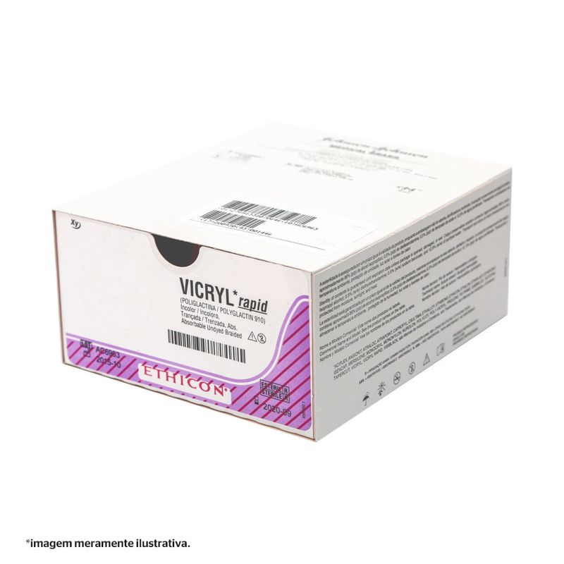 VR9911G-Fio-de-sutura-VICRYL®-Incolor-Rap.Absorcao-45cm-4-0-Ag.-16-mm-12