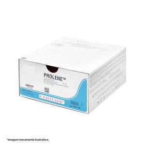 Fio de sutura Prolene® Azul 75cm 0 Ag. 40 mm 1/2