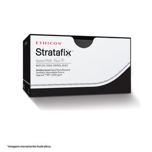 Fio de sutura PDS Plus Stratafix Spiral Unidirecional 30cm 2-0 Ag. 36,4 mm 1/2